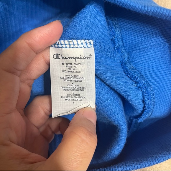 Champion Corded Campus Women’s Blue Hoodie - Picture 11 of 15